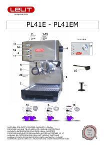 Manuale LELIT PL41E Anna Macchina per espresso