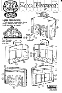 Manual Hasbro Littlest Pet Shop Zoo Playset