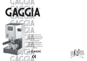 Manual de uso Gaggia RI8161 Classic Máquina de café espresso