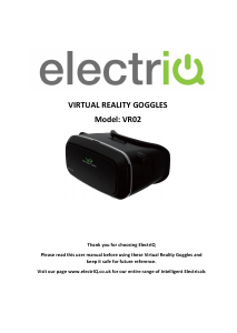 Manual ElectriQ VR02 VR Headset