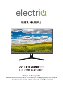 Manual ElectriQ eiQ-27MF144FSHDR LED Monitor