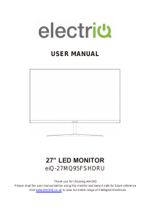 Manual ElectriQ eiQ-27MQ95FSHDRU LED Monitor