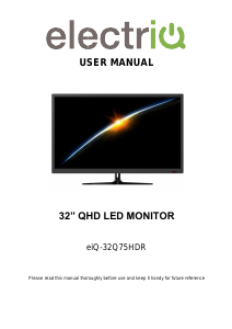 Handleiding ElectriQ eiQ-32Q75HDR LED monitor