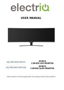 Handleiding ElectriQ eiQ-49SUWD144FSH LED monitor