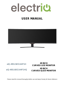Manual ElectriQ eiQ-49SUWD144FSHQ LED Monitor