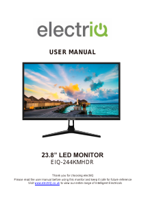 Manual ElectriQ eiQ-244KMHDR LED Monitor