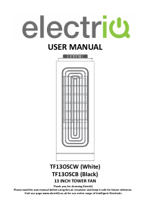 Manual ElectriQ TF13OSCW Fan