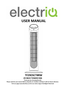 Handleiding ElectriQ TF29OSCT8RW Ventilator