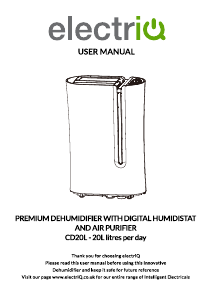 Manual ElectriQ CD20L Dehumidifier
