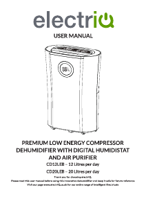 Manual ElectriQ CD20LEB Dehumidifier