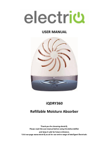 Manual ElectriQ iQDRY360 Dehumidifier