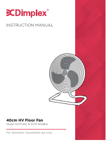 Handleiding Dimplex DCFF40C Ventilator