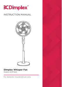 Manual Dimplex DCPFQ40 Fan