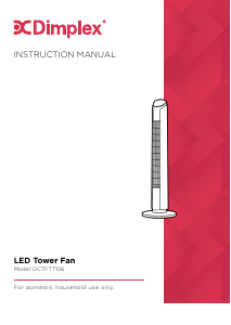 Manual Dimplex DCTFTT106 Fan