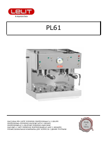 Bedienungsanleitung LELIT PL61 Silvana Espressomaschine