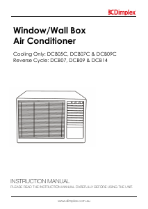Manual Dimplex DCB05C Air Conditioner