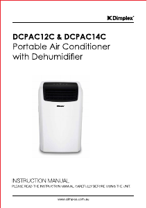 Manual Dimplex DCPAC12C Air Conditioner