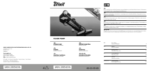 Bedienungsanleitung Crivit IAN 285656 Fahrradpumpe