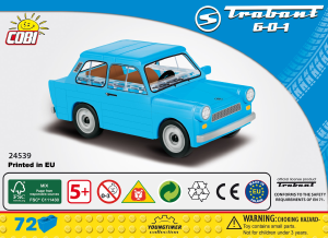 Hướng dẫn sử dụng Cobi set 24529 Youngtimer Trabant 601