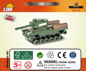Návod Cobi set 3026 World of Tanks IS-2