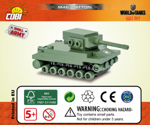 Rokasgrāmata Cobi set 3027 World of Tanks M46 Patton