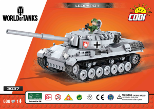 Handleiding Cobi set 3037 World of Tanks Leopard I