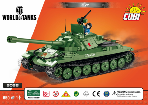 Rokasgrāmata Cobi set 3038 World of Tanks IS-7