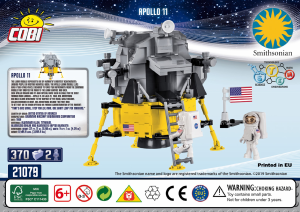 Vadovas Cobi set 21079 Smithsonian Apollo 11