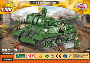 Handleiding Cobi set 2524 Small Army WWII T-34-85 Rudy 102