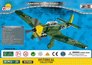 Handleiding Cobi set 5705 Small Army WWII Junkers JU 87B Stuka