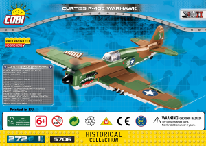 Rokasgrāmata Cobi set 5706 Small Army WWII Curtiss P-40E Warhawk