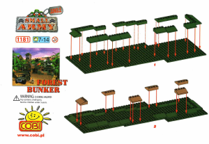 Manual Cobi set 1181 Small Army Forest bunker