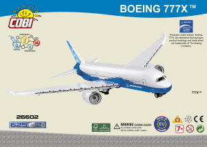 Instrukcja Cobi set 26602 Boeing 777X