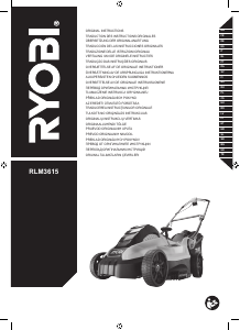 Vadovas Ryobi RLM3615 Vejapjovė