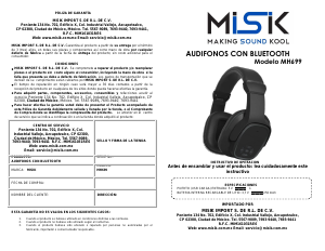 Manual de uso Misik MH699 Auriculares