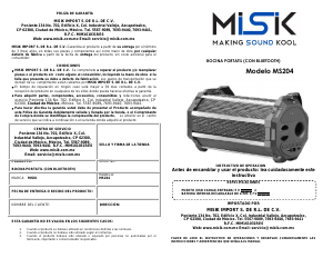 Manual de uso Misik MS204 Altavoz