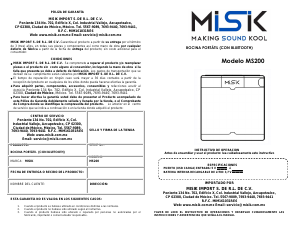 Manual de uso Misik MS200 Altavoz