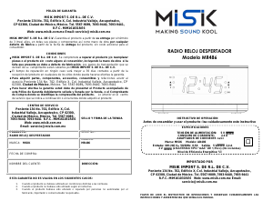 Manual de uso Misik MR486 Radiodespertador