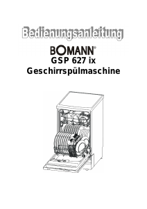 Bedienungsanleitung Bomann GSP 627 IX Geschirrspüler