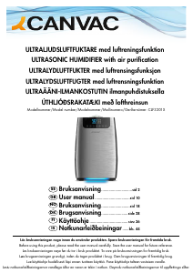 Bruksanvisning Canvac CLF3301X Luftfukter