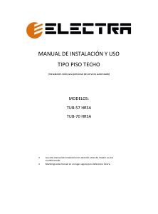 Manual de uso Electra TUB-57 HRSA Aire acondicionado