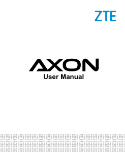 Manual ZTE Axon Mobile Phone