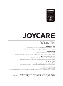 Handleiding Joycare JC-1292 Sicurofix Autostoeltje