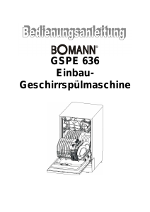 Bedienungsanleitung Bomann GSPE 636 Geschirrspüler