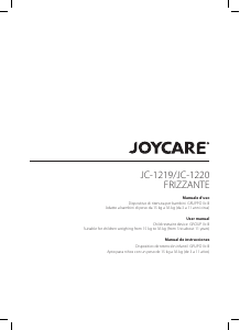 Manual de uso Joycare JC-1219 Frizzante Asiento para bebé