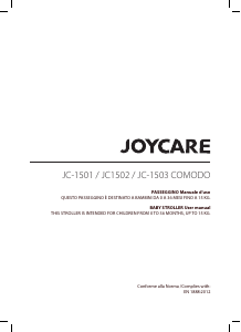 Manuale Joycare JC-1502 Comodo Passeggino