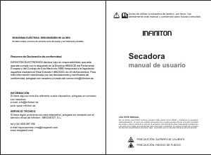 Manual de uso Infiniton SD-7AV Secadora
