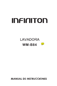 Manual Infiniton WM-B84 Máquina de lavar roupa