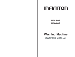 Manual Infiniton WM-602 Máquina de lavar roupa