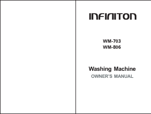 Manual Infiniton WM-806 Máquina de lavar roupa